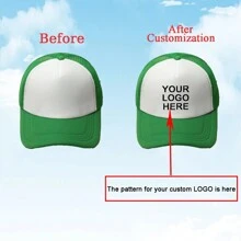 1 Custom-Made And Personalized Adjustable Men's Truck Driver Hat With Mesh Women's Baseball Net Hat For Outdoor Sports Shading. Your Favorite Custom Hat Design