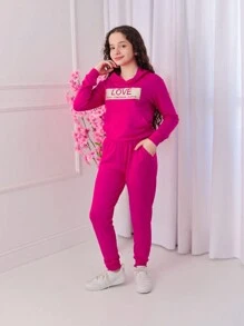 Teen Girls Sets - 玫紅色 - 查看 6
