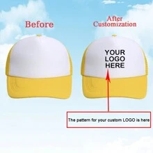 1 Custom-Made And Personalized Adjustable Men's Truck Driver Hat With Mesh Women's Baseball Net Hat For Outdoor Sports Shading. Your Favorite Custom Hat Design