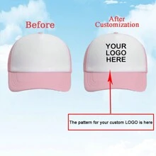 1 Custom-Made And Personalized Adjustable Men's Truck Driver Hat With Mesh Women's Baseball Net Hat For Outdoor Sports Shading. Your Favorite Custom Hat Design