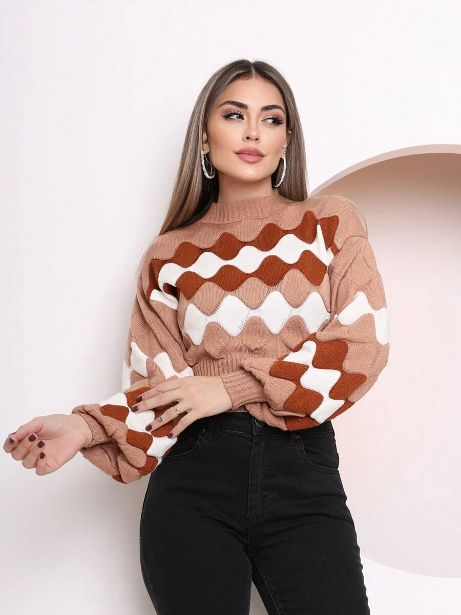 Women Sweaters - Màu be - Xem 1
