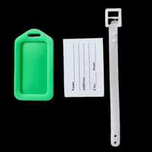 Tag de Identificação Identificador de Mala Bagagem Viagem Travel - ATACADO   Unidades de Tag Etiquetas de Identificação Bagagem Mala Bolsa - Viagens  Unidades Tag de Identificação Etiquetas p / Mala Bagagem Viagem - Travel Luggage Tag - Verde - Visão 3