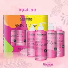 Kit Limpeza de Pele Rosa Mosqueta Skin Care Completo 5 Itens