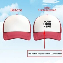 1 Custom-Made And Personalized Adjustable Men's Truck Driver Hat With Mesh Women's Baseball Net Hat For Outdoor Sports Shading. Your Favorite Custom Hat Design