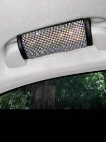 1pc Diamond Inlaid Car Mounted Pull-Up Gloves Women's Decorative Handle For Car Use - Multicolor - View 6