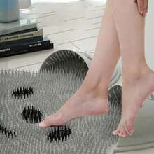 Scrubbare le dita dei piedi in silicone ad effetto coniglio, tappetino esfoliante di grandi dimensioni per il bagno e la doccia - Multicolore - Visualizzare 4