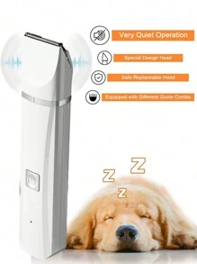 4-In-1 & 2-In-1 Rechargeable Pet Grooming Clipper Set, For Trimming Pet Nails And Fur