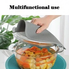 Silicone Honeycomb Insulation Pad, Non-Slip Pot Holder, Jar Opener, And Microwave Mat For Home Use