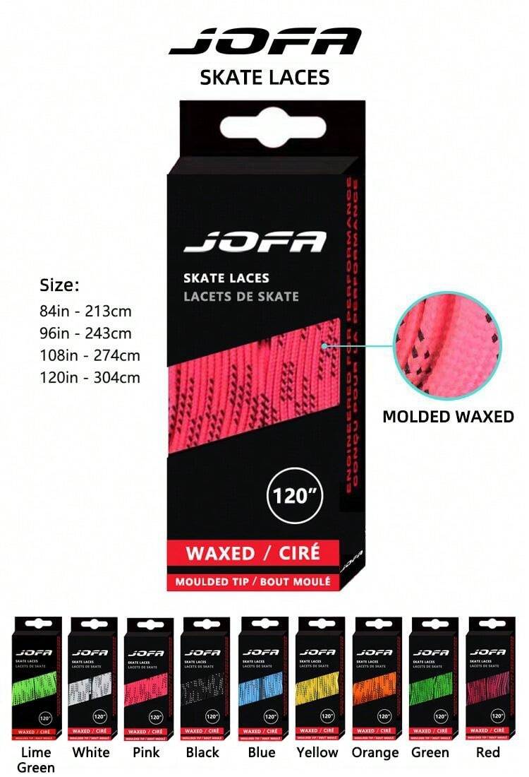 Hockey Skate Laces, Jofa Multicolor Hockey Skate Laces With Wax SHEIN