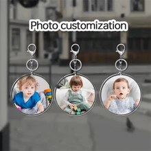 个性化钥匙扣，定制钥匙扣，带图片钥匙扣，适合男士，可定制钥匙扣，适合男朋友，定制个性化礼物，适合女士男士 - 白色 - 查看 6