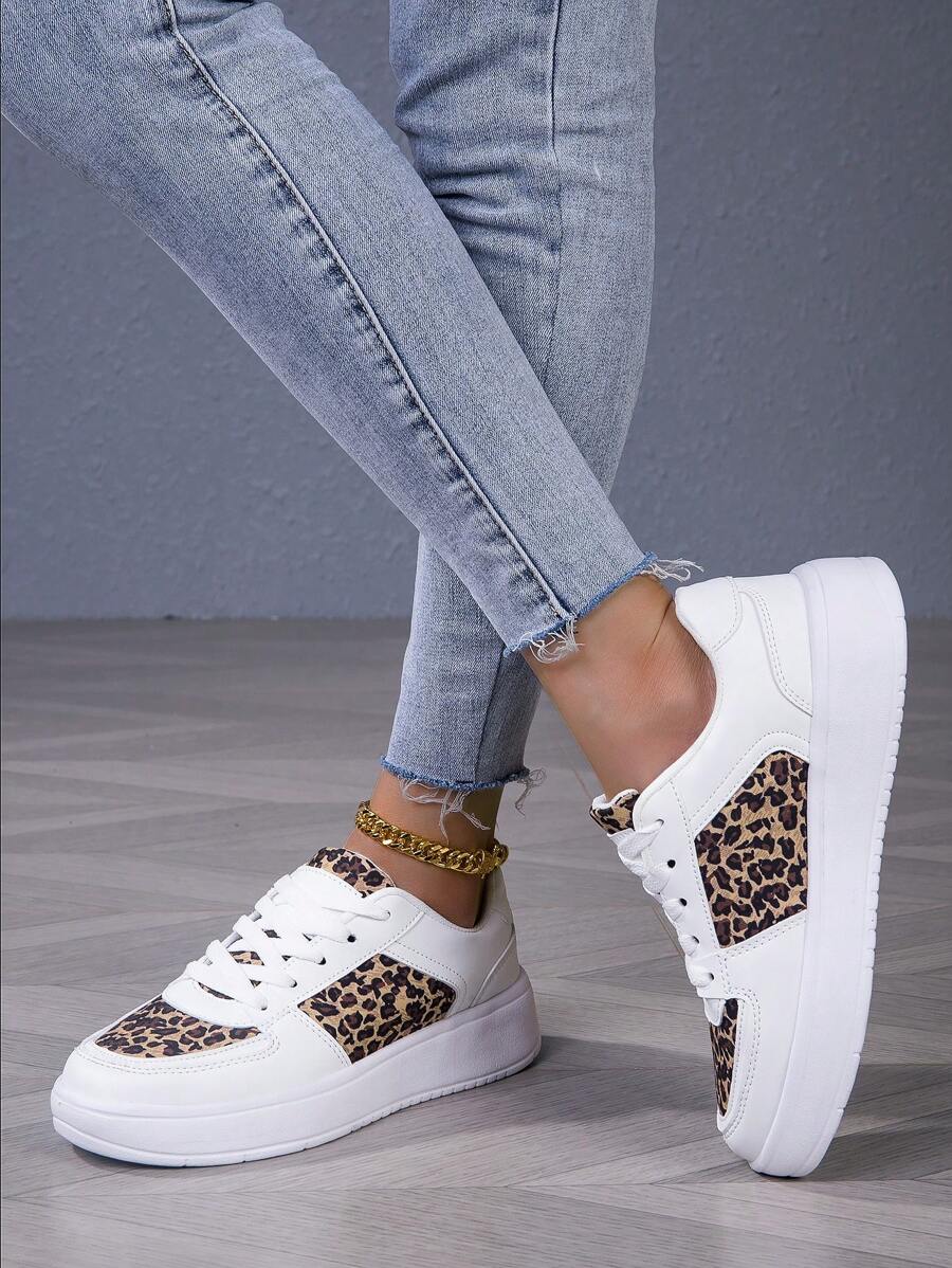 Leopard Print Fashion Outdoor Summer Streetwear Birthday/Holiday Gift Color Block Campus Mass Style
