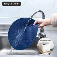 Silicone Honeycomb Insulation Pad, Non-Slip Pot Holder, Jar Opener, And Microwave Mat For Home Use