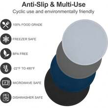 Silicone Honeycomb Insulation Pad, Non-Slip Pot Holder, Jar Opener, And Microwave Mat For Home Use