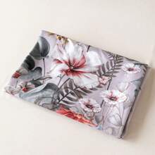 1 pieza Funda de edredón cepillado impreso [Funda de edredón solamente] Sin material de relleno