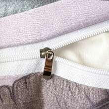 1 pieza Funda de edredón cepillado impreso [Funda de edredón solamente] Sin material de relleno