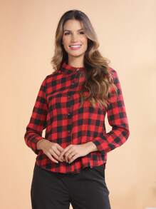 Women Blouses - Red Square - View 3