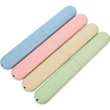 1/2/3/4/5 Pcs Random Color Travel Toothbrush Holder Case,Boho Vibes - Multicolor - View 6