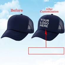 1 Custom-Made And Personalized Adjustable Men's Truck Driver Hat With Mesh Women's Baseball Net Hat For Outdoor Sports Shading. Your Favorite Custom Hat Design