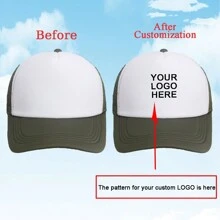 1 Custom-Made And Personalized Adjustable Men's Truck Driver Hat With Mesh Women's Baseball Net Hat For Outdoor Sports Shading. Your Favorite Custom Hat Design