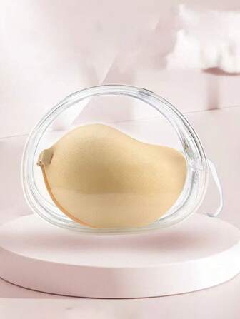 1入組透明PVC隱形胸貼收納袋，化妝品收納盒，便攜式旅行化妝袋（每組1個/2個）