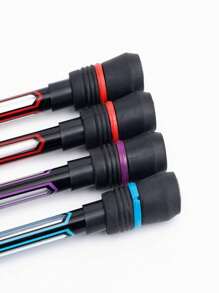 4 支装旋转笔，适用于成人、学生、减压旋转凝胶笔、防滑笔，图案随机发货，中心无图案 - 多色 - 查看 10