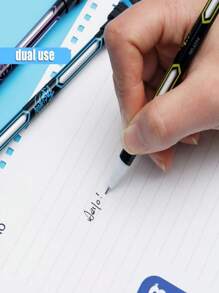 4 支装旋转笔，适用于成人、学生、减压旋转凝胶笔、防滑笔，图案随机发货，中心无图案 - 多色 - 查看 6