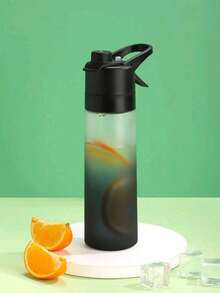 1入粉色650毫升便攜戶外運動水瓶 - 創意噴霧杯，適合登山，瑜伽，徒步旅行，健身房和健身運動 - 防漏和 - 彩色 - 查看 5
