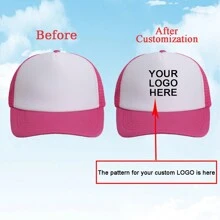 1 Custom-Made And Personalized Adjustable Men's Truck Driver Hat With Mesh Women's Baseball Net Hat For Outdoor Sports Shading. Your Favorite Custom Hat Design
