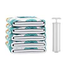 真空收納袋（壓縮袋）可節省80％空間-用於被子、毛毯、寢具的真空袋，用於壓縮密封衣櫥收納和旅行 - 無色 - 查看 1