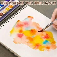 6 pigmenti solidi con brillantezza madreperlata ed effetto acquarello, vernici iridescenti professionali flash color oro e argento glitterato per realizzazioni manuali, pittura, scrittura, miscelazione di colori, forniture artistiche, regali per adulti, artisti, principianti