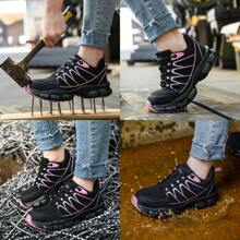 UMBURLLY 女式钢头鞋，防砸、防刺穿、透气鞋面、防滑鞋底，适合所有季节