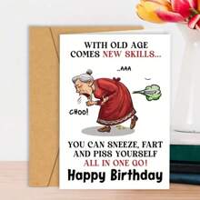 1張有趣的生日賀卡，兄弟的周年紀念卡，姐妹送弟弟生日卡，附信封 (超讚的兄弟) - 白色 - 查看 5