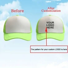 1 Custom-Made And Personalized Adjustable Men's Truck Driver Hat With Mesh Women's Baseball Net Hat For Outdoor Sports Shading. Your Favorite Custom Hat Design