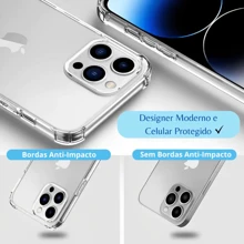 Capa Transparente Anti Impacto Para Realme C33 / Capinha Simples Silicone (CF09) - Transparente - Visão 5