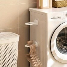 Uniwersalny hak do zawieszania oszczędzający miejsce, wieszak na ubrania na balkon, bez konieczności wiercenia - Biały - Zobacz 2