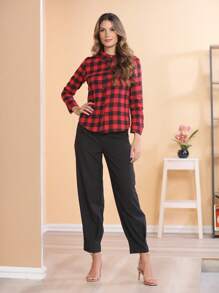 Women Blouses - Red Square - View 2