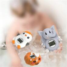 1入組卡通水溫計，3合1高精度感應式，用於房間、浴室和游泳池，測量水溫和室內溫度，附帶LR44*2電池，聖誕禮物 - 彩色 - 查看 3