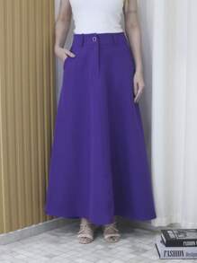 Women Skirts - Màu đỏ tím - Xem 2