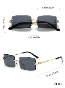 1pc Men's Stylish Y2K Black Beach Fashion Glasses For Summer Beach Accessories Glasses Shades Looks Street Style And Suit For Sweater Jacket Sweatshirt Hoodie Leather Pants And Cargo Pants For Summer Beach Vacation,Outdoor,Travel