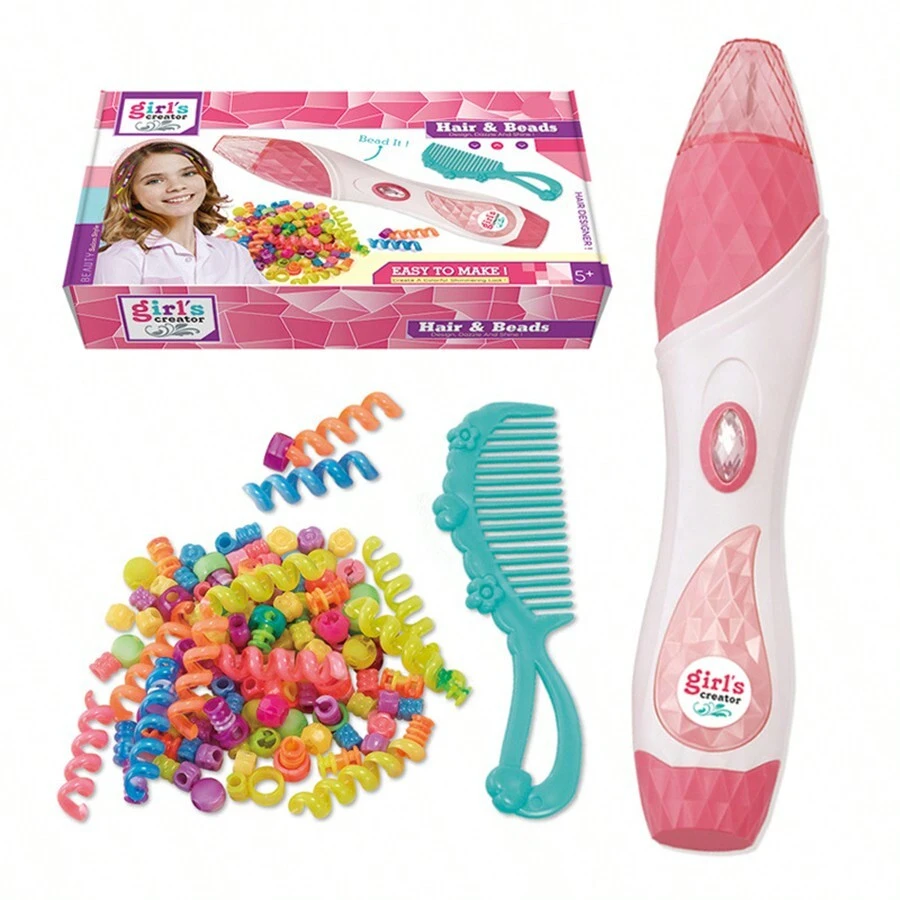 1 Set Of High Quality Kids Hair Braiding Tools Toy Automatic Braiding Machine Electric Braiding Machine Curling Machine Hair Braid Styling DIY Tools Curler Hairstyle Tool Kit For Teen Girls - Deluxe Edition - View 1