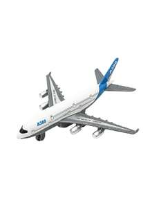 1pc Fun Small Passenger Plane Toy, Metal Return Aircraft, Anti-Fall Die-Cast Aircraft Model, Suitable For Holiday Gifts, Decorations, - White - View 4