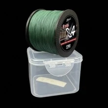Dark Green Fishing Line For Lure Fishing, 4 Strands Braided PE Line, Available In Strengths From 10LB To 100LB, Comes With Multi-Purpose Exquisite Packaging Box, Strong, Abrasion Resistant, High Strength, Super Smooth Lure Fishing PE Line, Suitable For Saltwater And Freshwater Lure Fishing