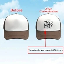 1 Custom-Made And Personalized Adjustable Men's Truck Driver Hat With Mesh Women's Baseball Net Hat For Outdoor Sports Shading. Your Favorite Custom Hat Design