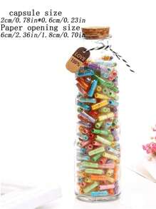 20/50/100入創意彩色信封膠囊折紙空白祝福筆記 - 彩色 - 查看 7