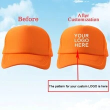 1 Custom-Made And Personalized Adjustable Men's Truck Driver Hat With Mesh Women's Baseball Net Hat For Outdoor Sports Shading. Your Favorite Custom Hat Design