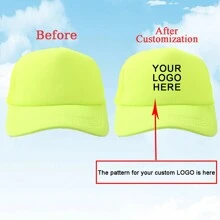 1 Custom-Made And Personalized Adjustable Men's Truck Driver Hat With Mesh Women's Baseball Net Hat For Outdoor Sports Shading. Your Favorite Custom Hat Design