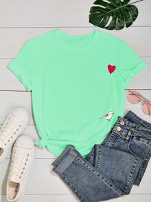 Women T-Shirts - 薄荷綠 - 查看 2