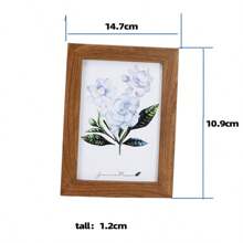 Khung ảnh gỗ đơn giản để bàn 5", 6", 7", 8", 10", Khung ảnh treo tường A4 (Tác phẩm nghệ thuật được phân phối ngẫu nhiên) - Nhiều màu - Xem 9