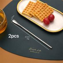 2/4 件装长柄不锈钢咖啡和浓缩咖啡勺 - 非常适合搅拌、调味和盛放冰茶 - 厨房用品、厨房、圣诞礼物 - 彩色 - 查看 26