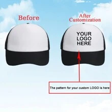 1 Custom-Made And Personalized Adjustable Men's Truck Driver Hat With Mesh Women's Baseball Net Hat For Outdoor Sports Shading. Your Favorite Custom Hat Design